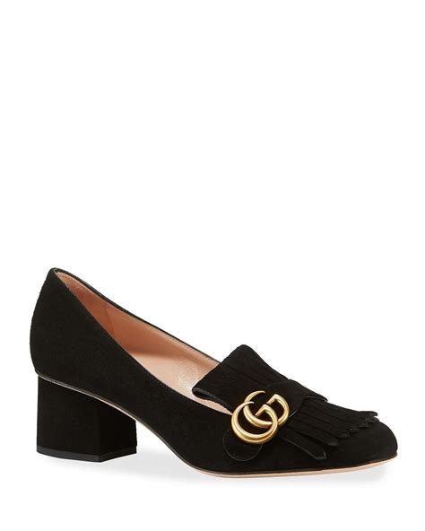 gucci gg marmont kiltie pumps|Gucci Marmont Leather Pumps in Purple .